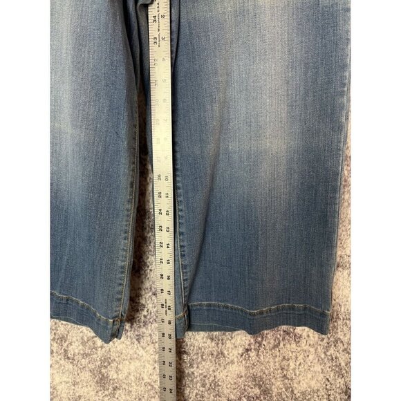 New York & Co Jeans Women's 6 Soho Culotte Mid Rise Crop Ankle Jeans Boho Modern - Picture 5 of 12